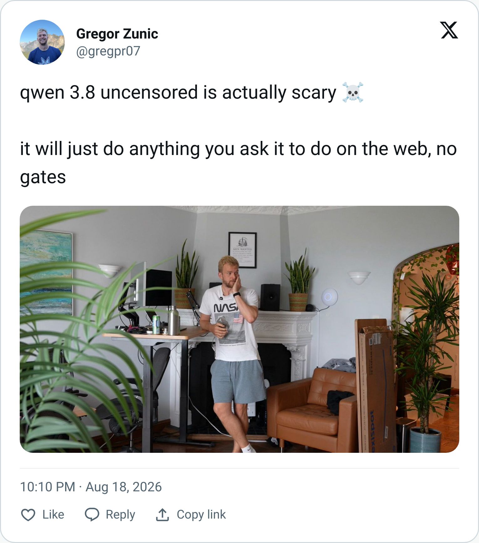 Tweet screenshot
