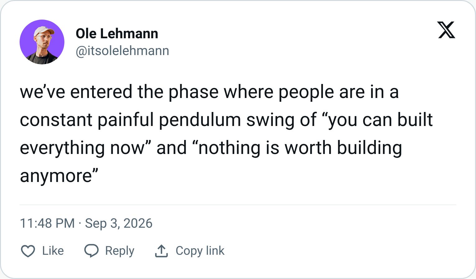 Tweet screenshot