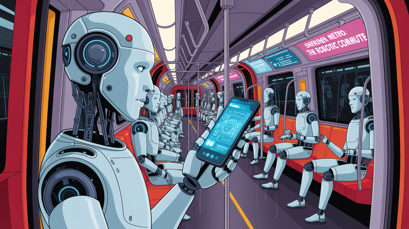 Delivery bots ride the subway
