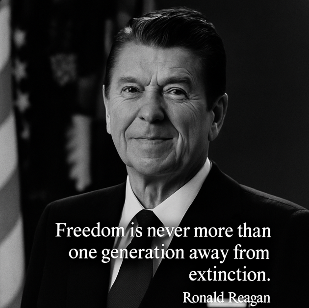 Ronald Reagan on Passing Freedom Along