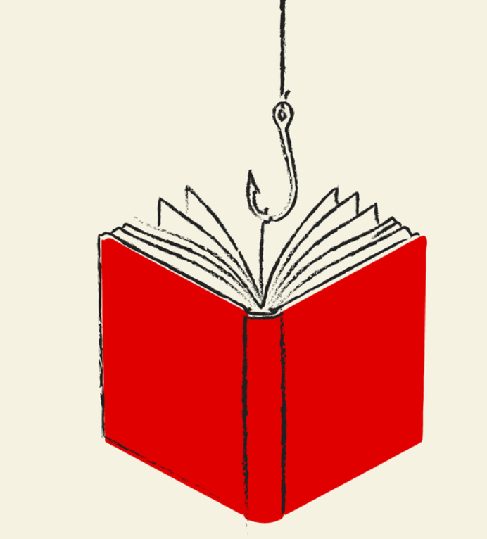 Illustration for a story on scams targeting authors