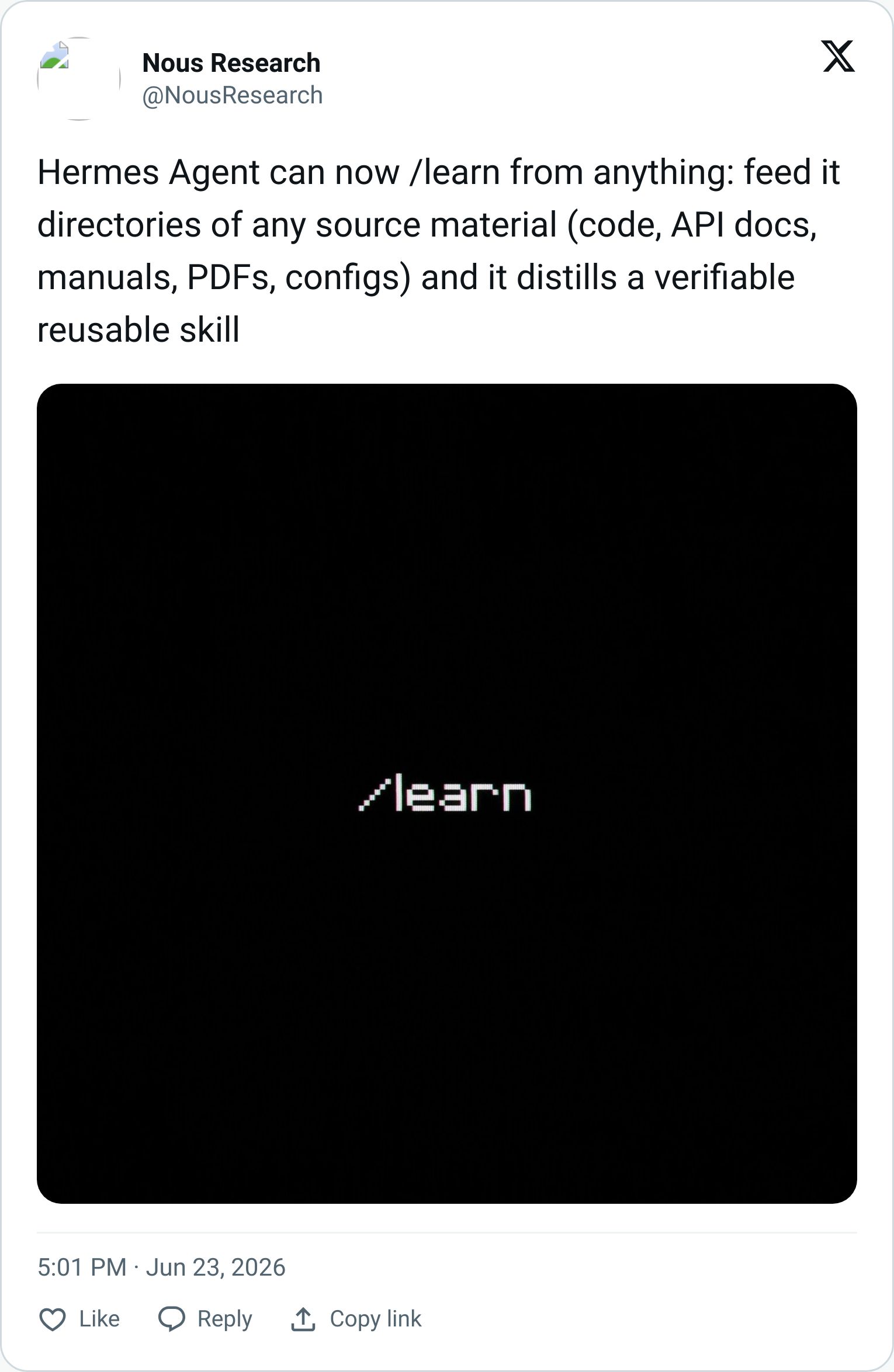 Tweet screenshot