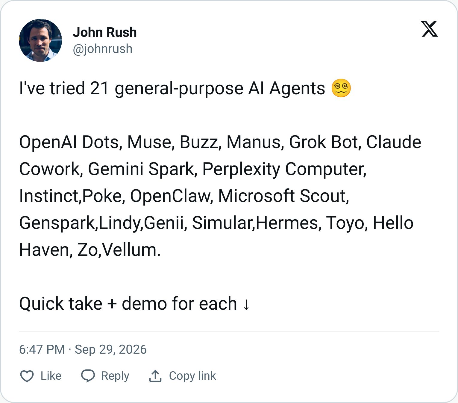 Tweet screenshot