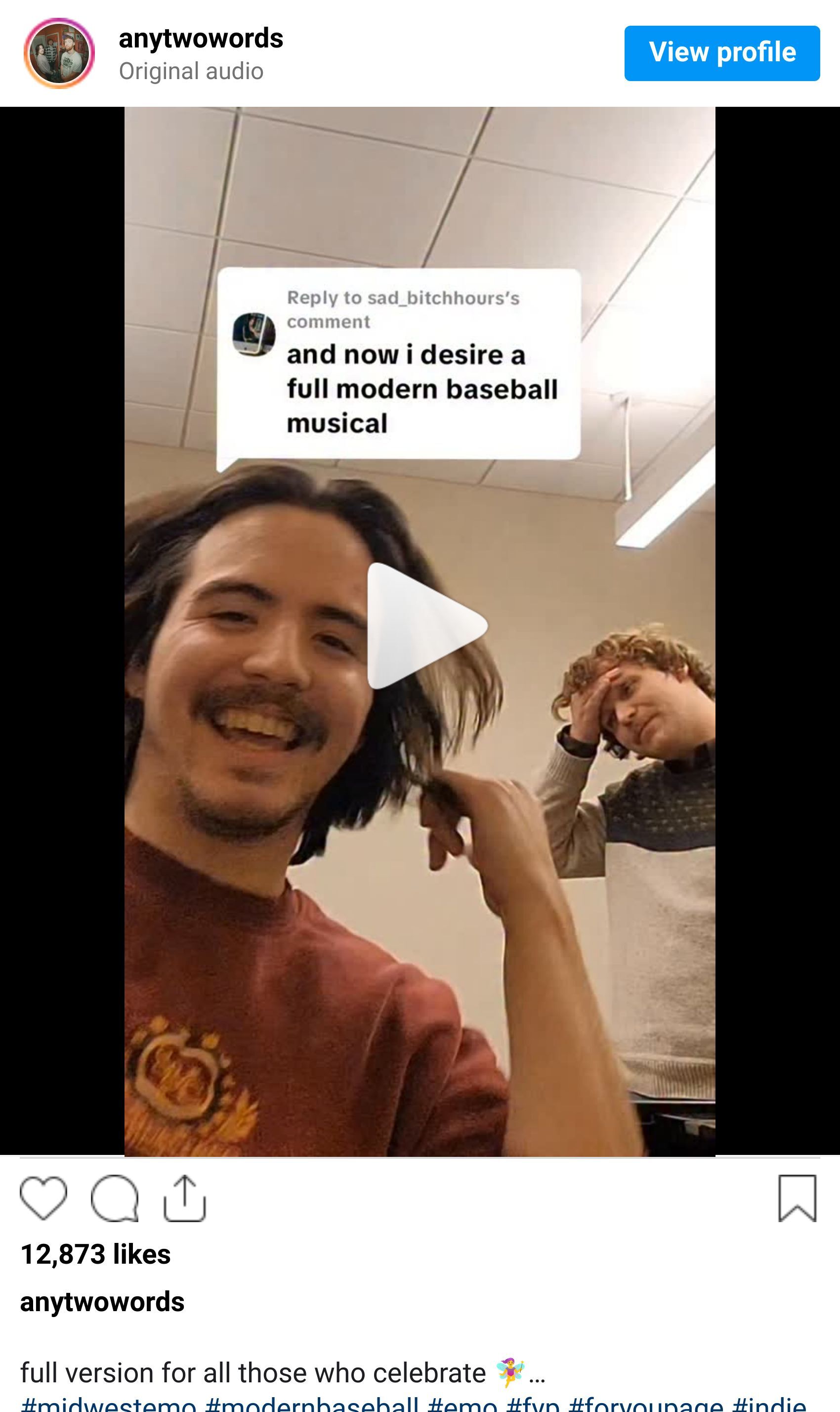 Instagram reel screenshot