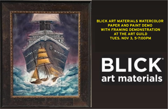Workshop artwork: Blick Product Demo & Framing Workshop
