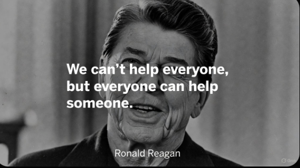 Ronald Reagan on Helping Neighbors