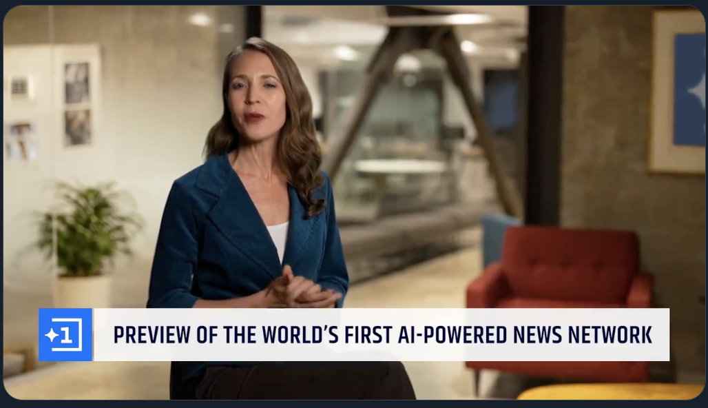 A news network where everything is AI-generated 🤯