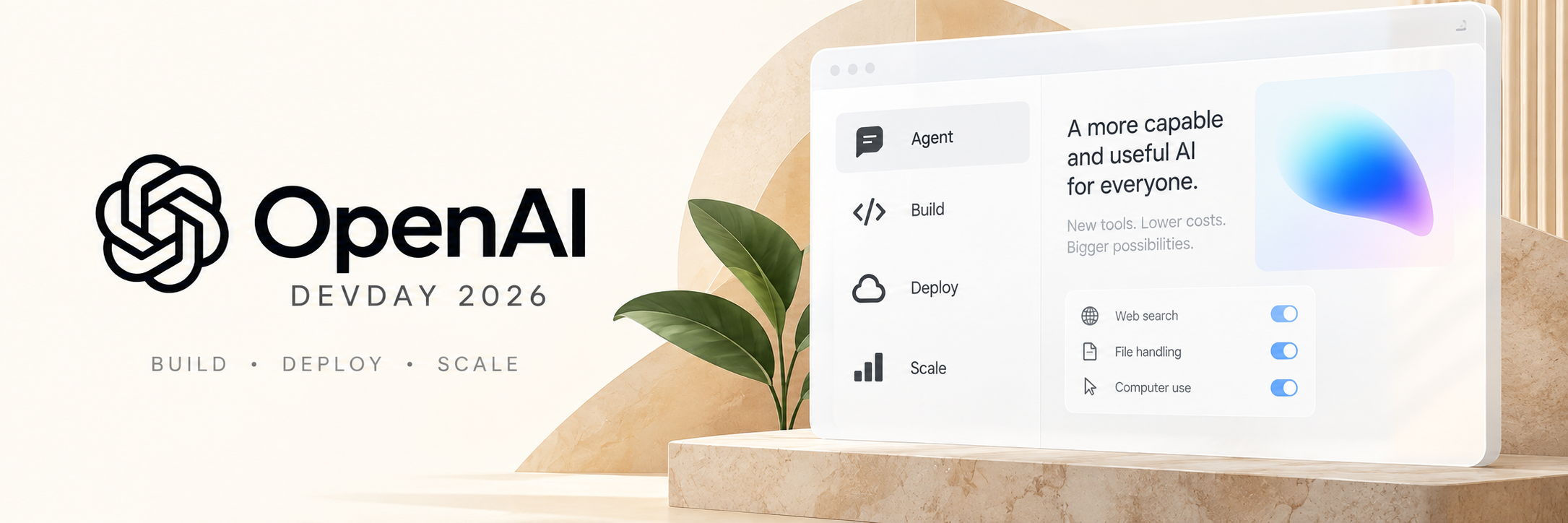 OpenAI DevDay 2026 banner with a developer dashboard and AI tools; read the event recap
