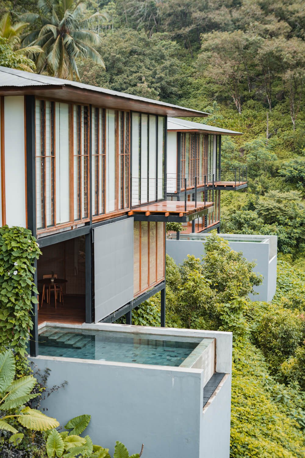 Glenross Living villa with a private plunge pool amid tropical greenery