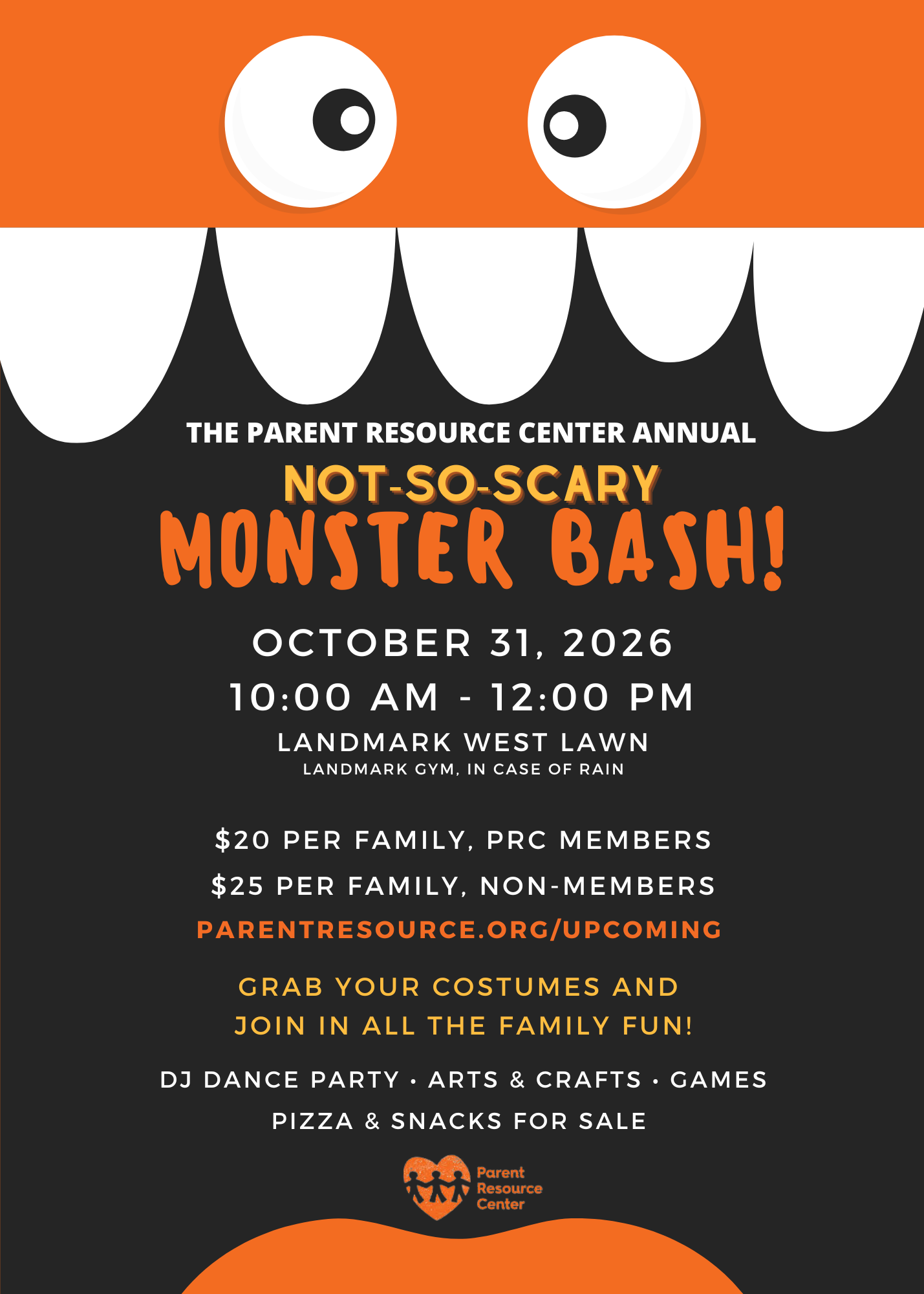 Not-So-Scary Monster Bash: event artwork or organizer photo