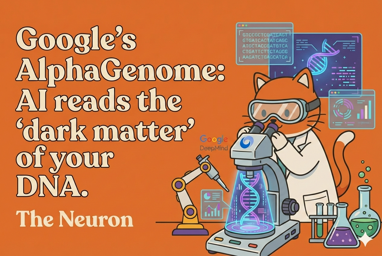 😸 AI just decoded the 98% of DNA scientists gave up on