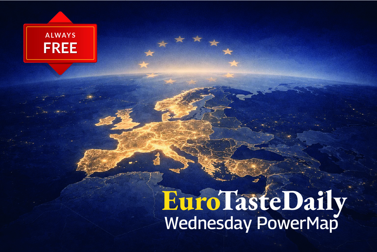 EuroTasteDaily Power Map: Greater Europe