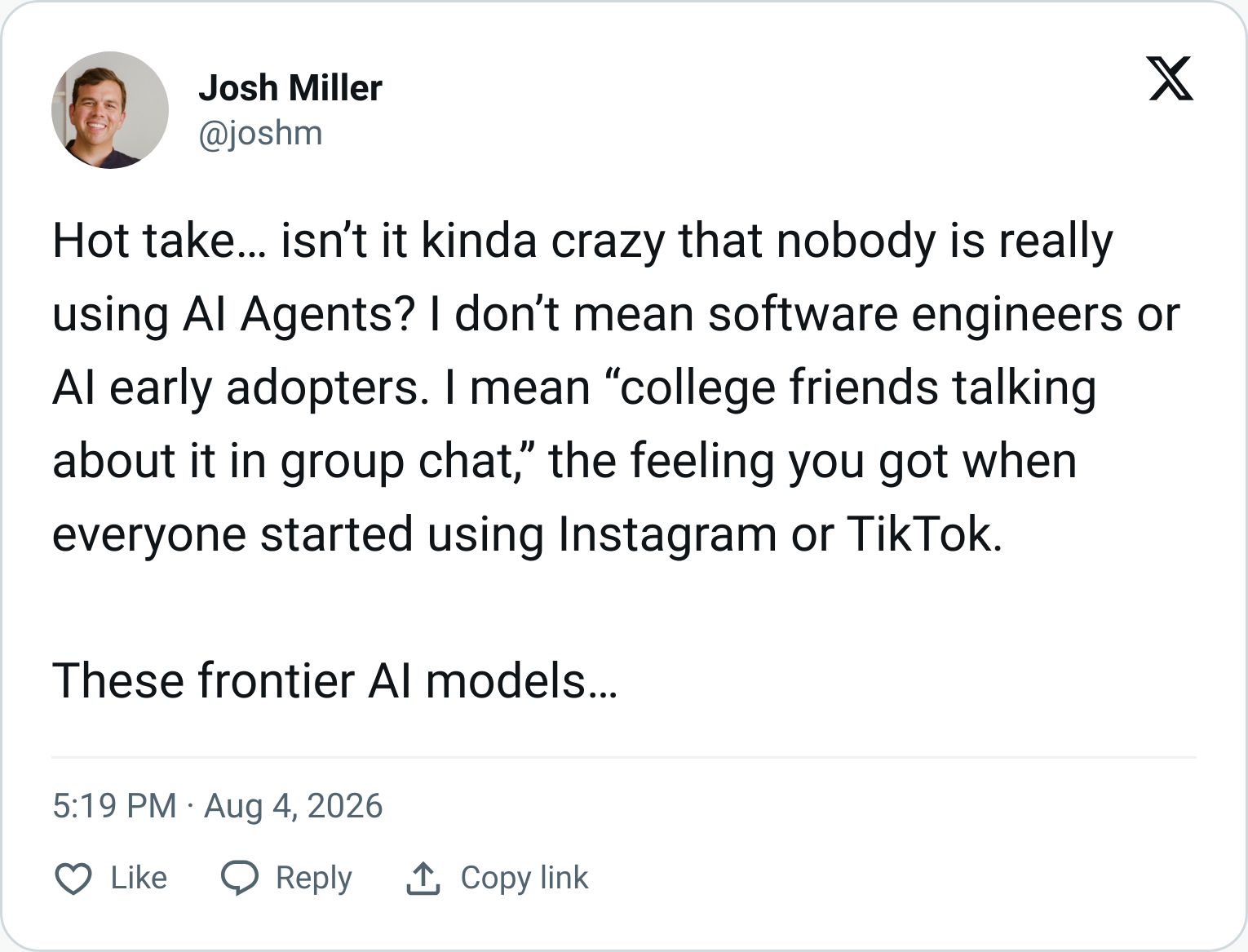 Tweet screenshot