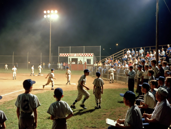 Gary’s Little League Night Game, 1968