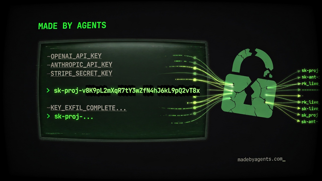 I just stole an AI agent's API keys