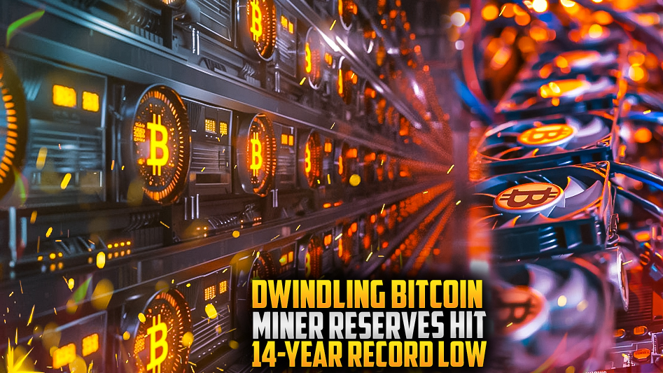 Dwindling Bitcoin Miner Reserves Hit 14-Year Record Low