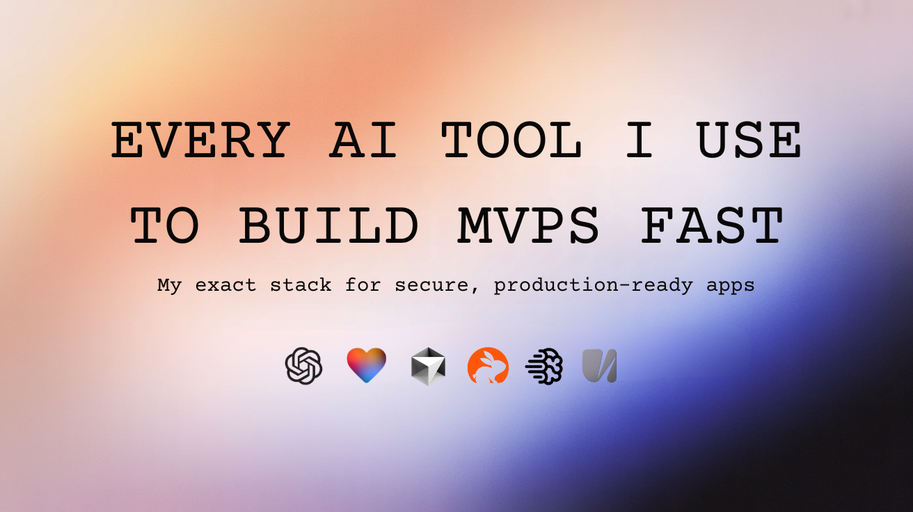 The 7 AI tools that let me build client MVPs in 21 days