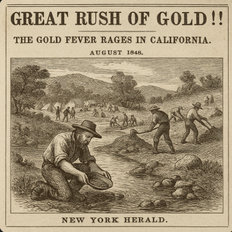 California Gold Rush announcement