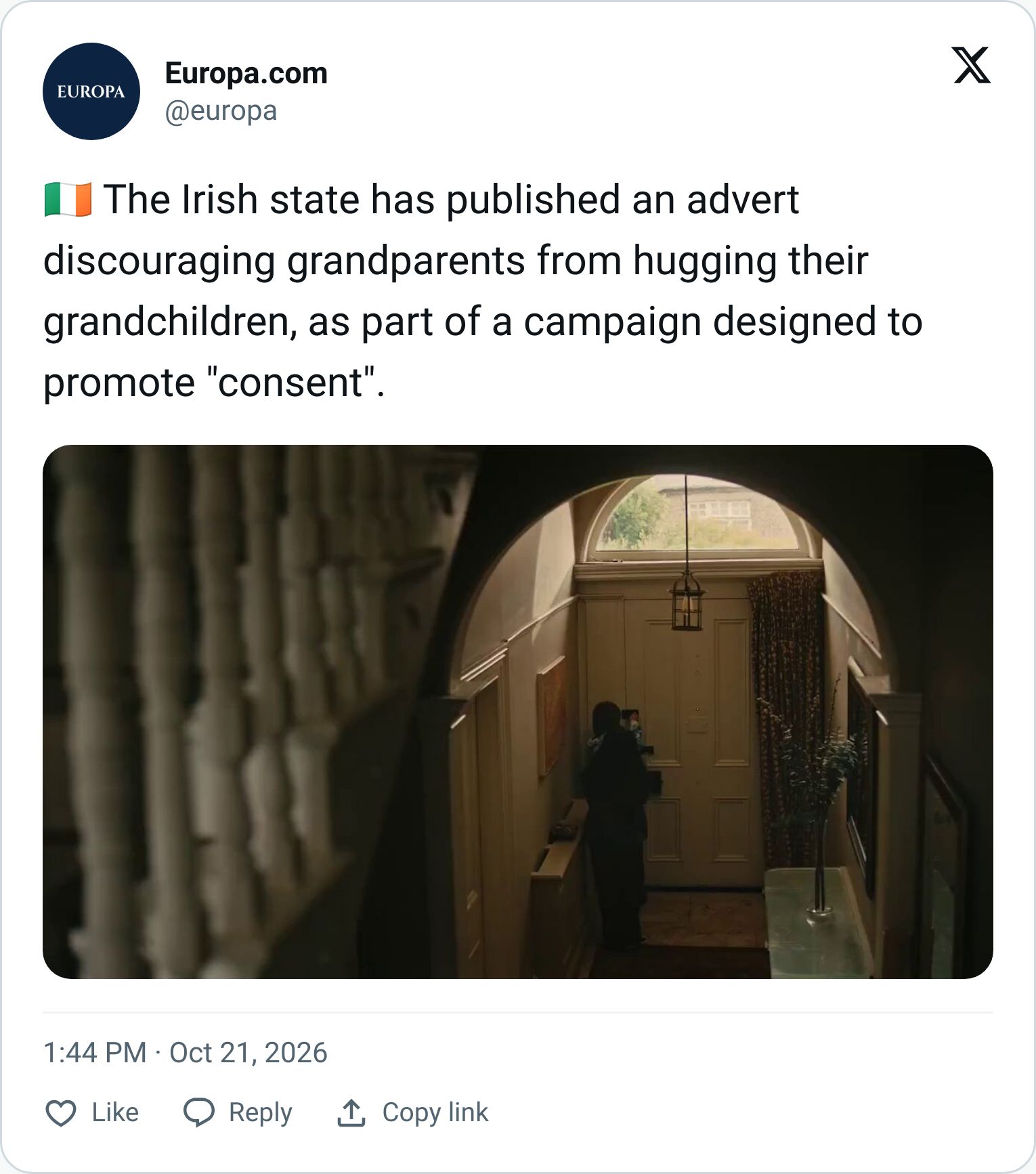 Tweet screenshot