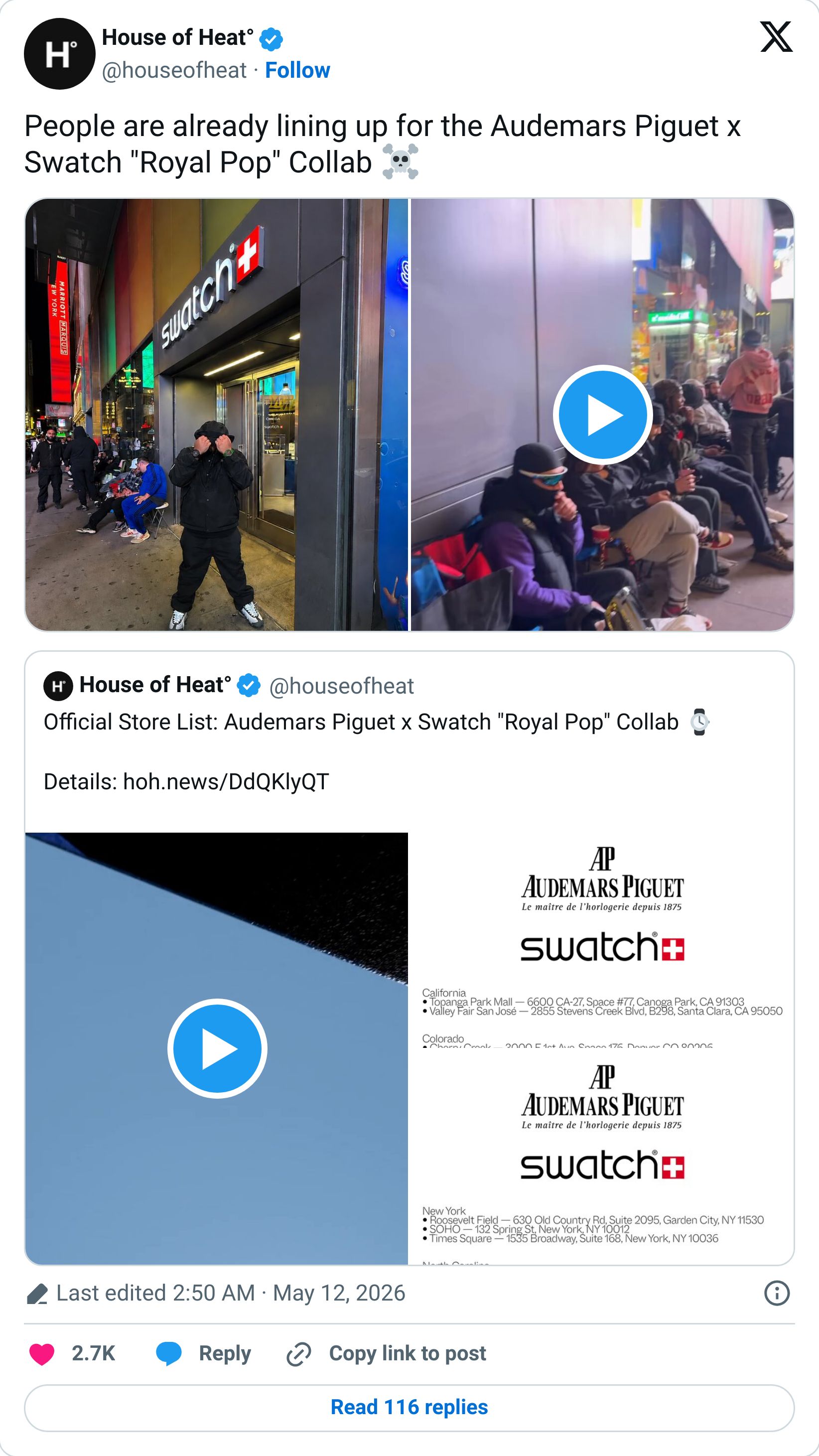 Tweet screenshot