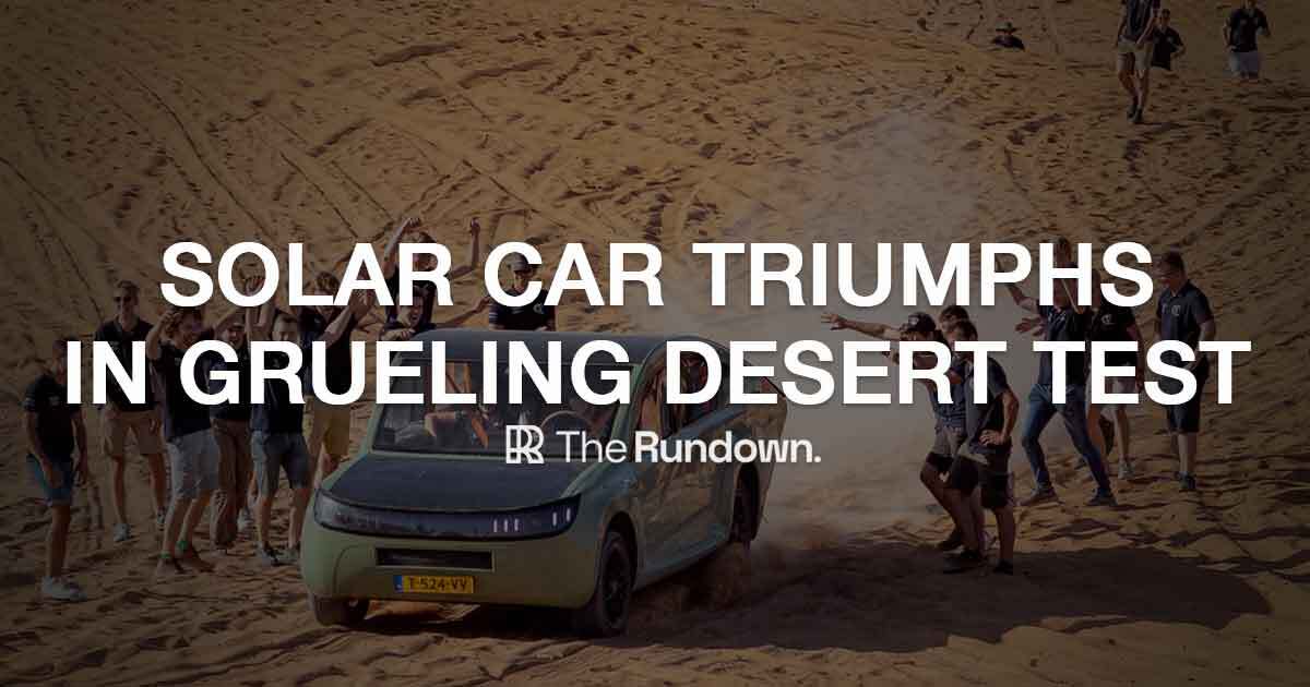 ⚡️ Are solar-powered cars the future?