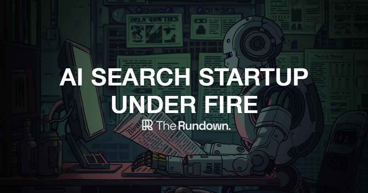 AI startup under fire