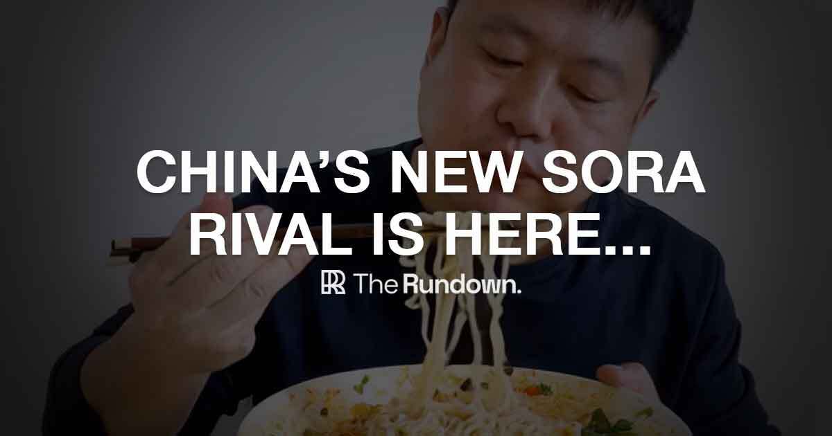 China's new Sora rival is here