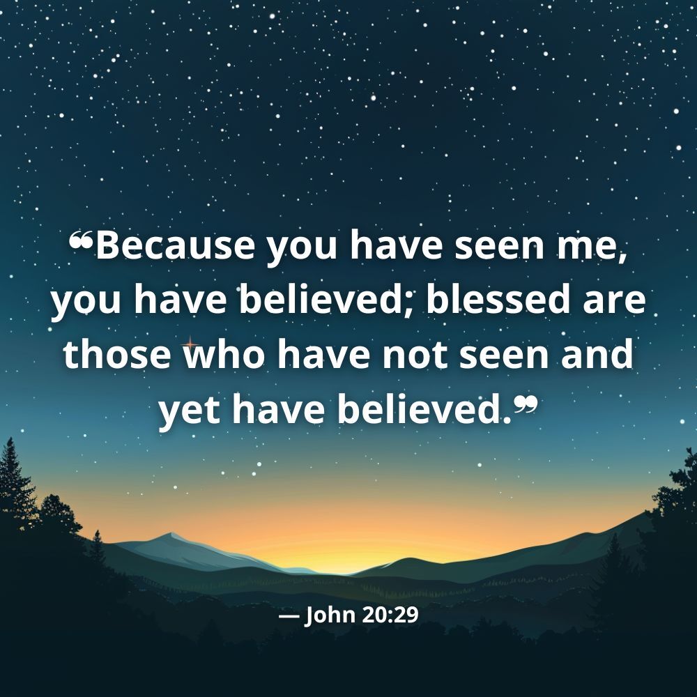 ? Verse of the Day: John 20:29