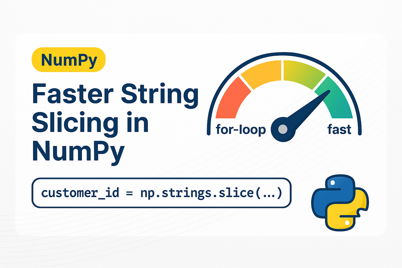 Faster String Slicing in NumPy