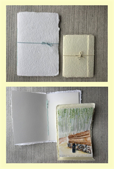 Workshop artwork: Handmade Watercolor Sketchbooks