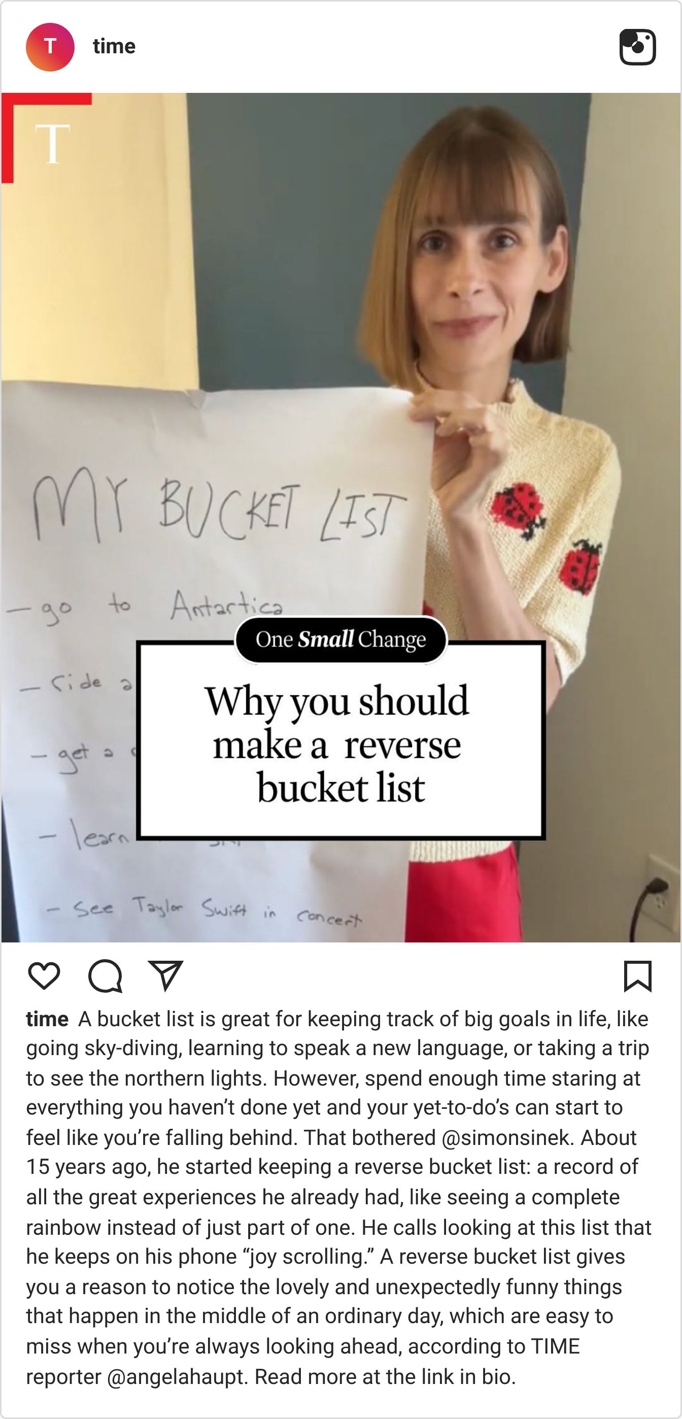 Instagram reel screenshot