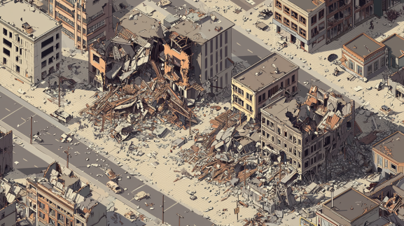 Gaza in Ruins: A Year of War