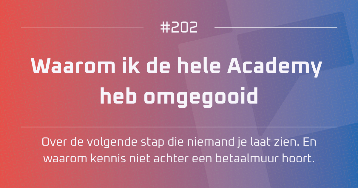 AI #202 | Waarom ik de hele Academy heb omgegooid