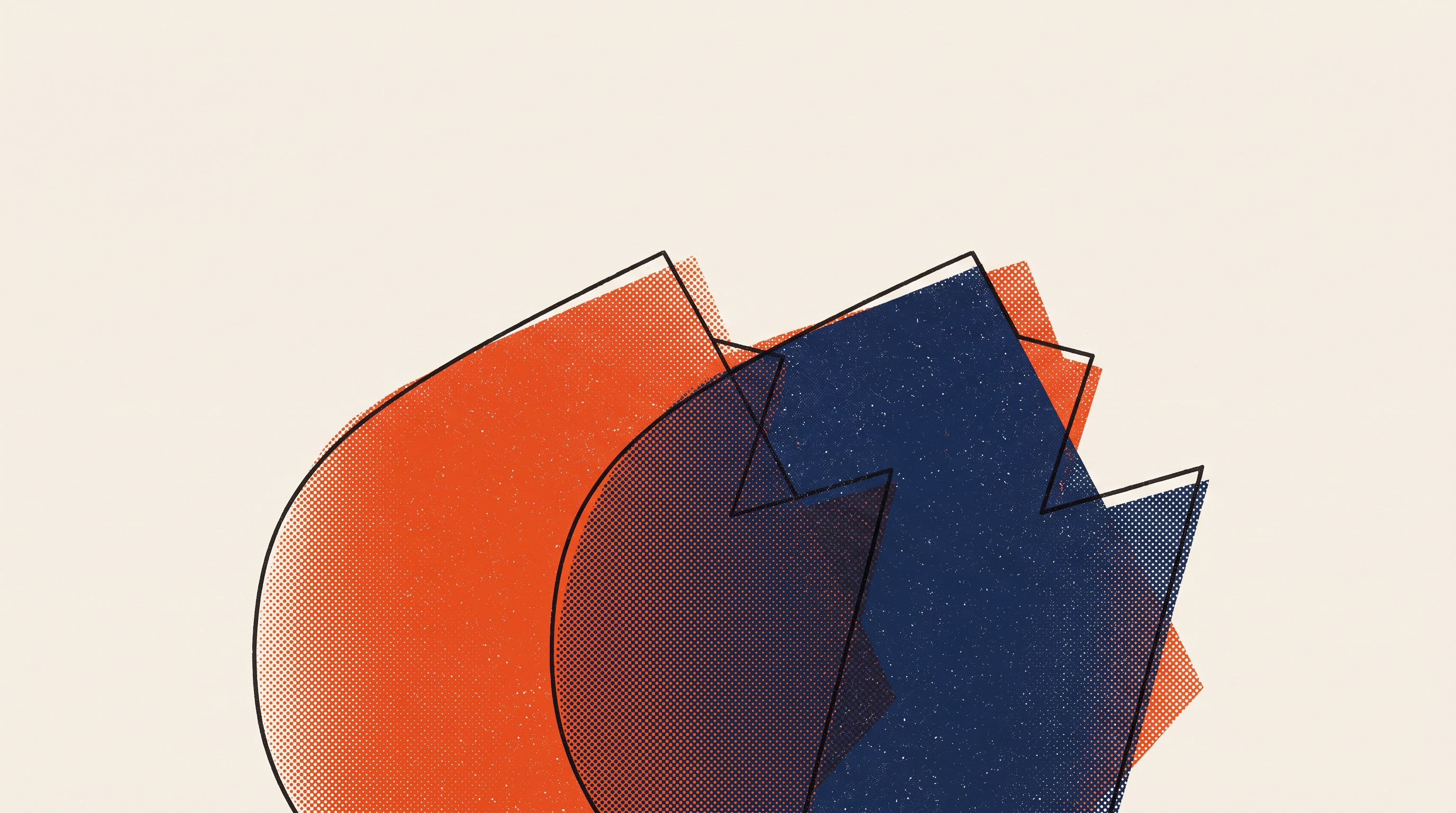 Two near-identical forms overlapping, printed out of register