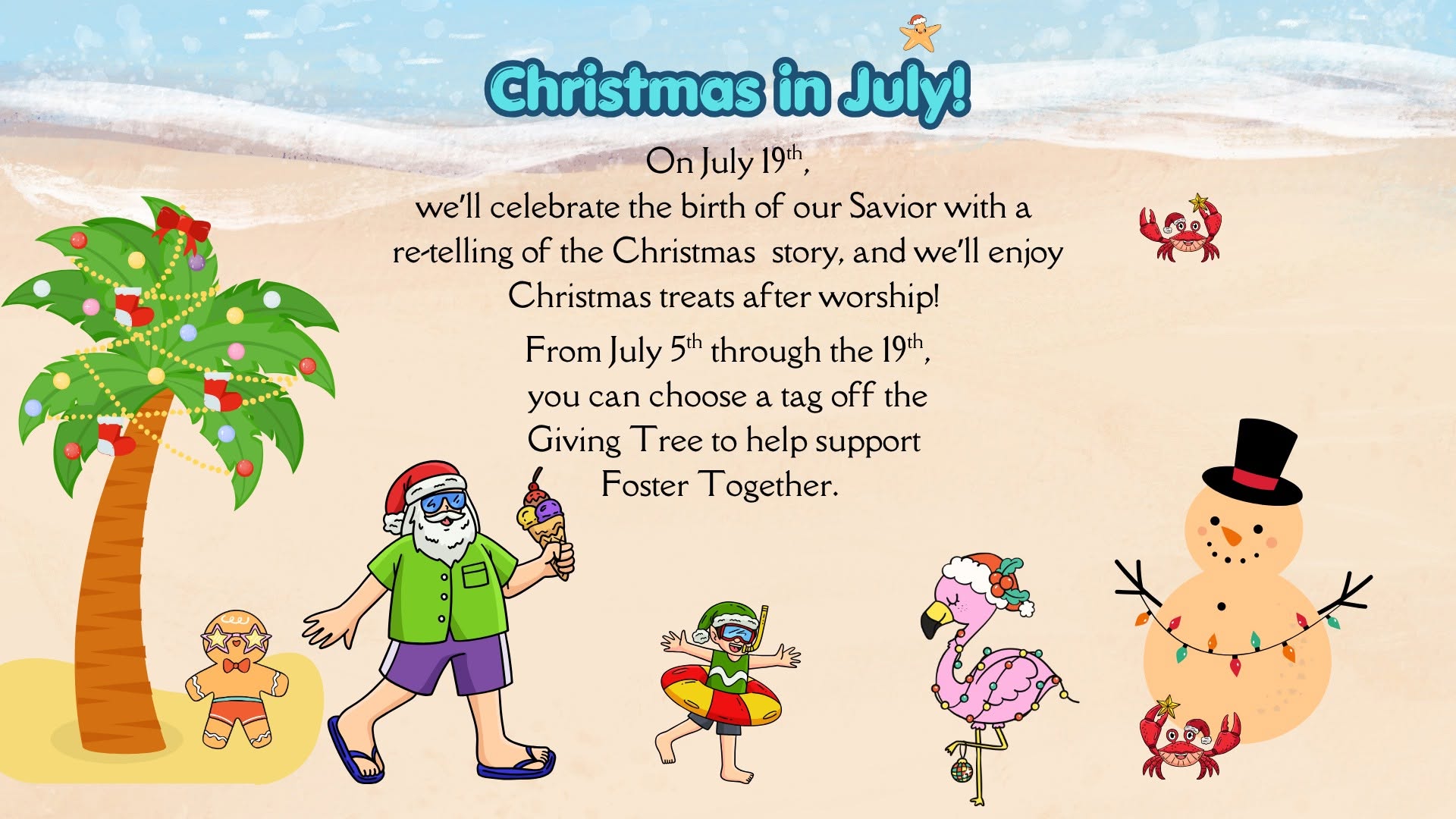 Christmas in July July 19th