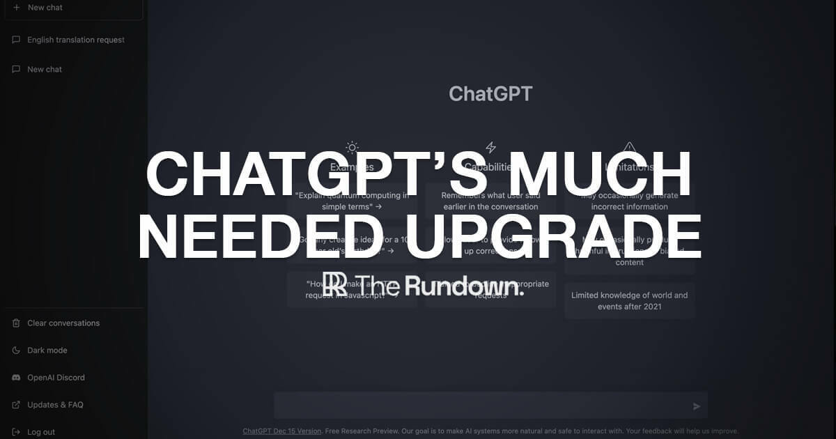 🤖 ChatGPT just got fresh upgrades