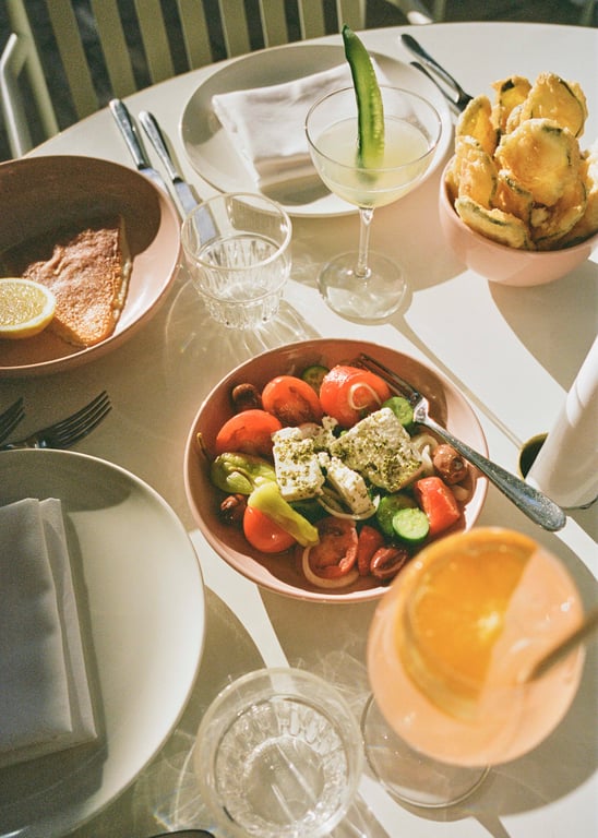 Poolside meal and drinks at The Calile Hotel