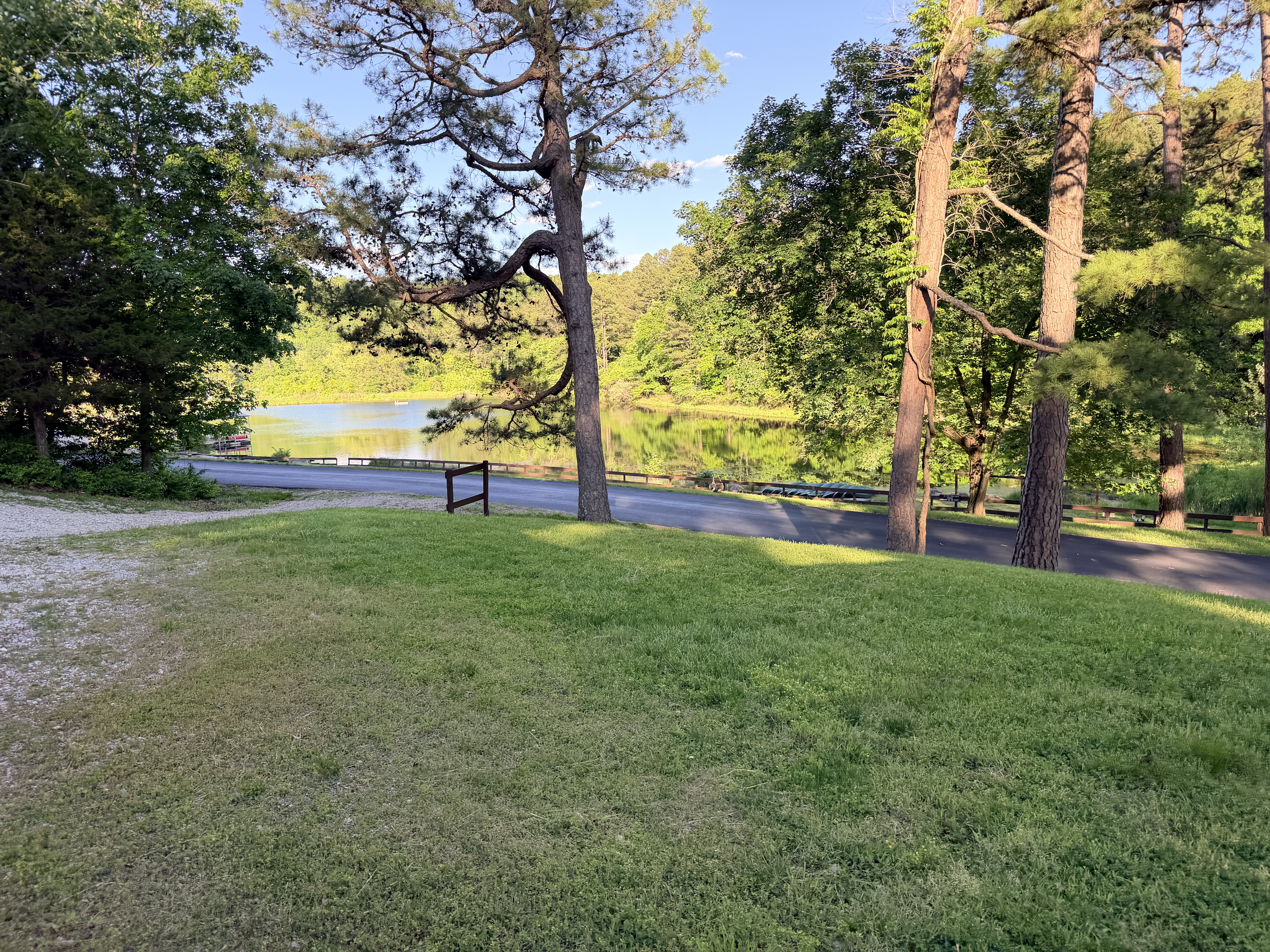 Living Well Village lake and campground in Imperial