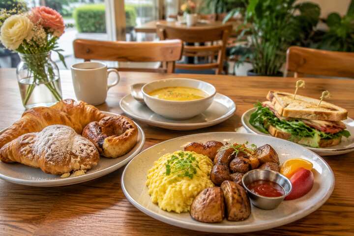 Fresh pastries, breakfast, soup and sandwiches at Buenos Dias Cafe in Tsawwassen, Delta BC