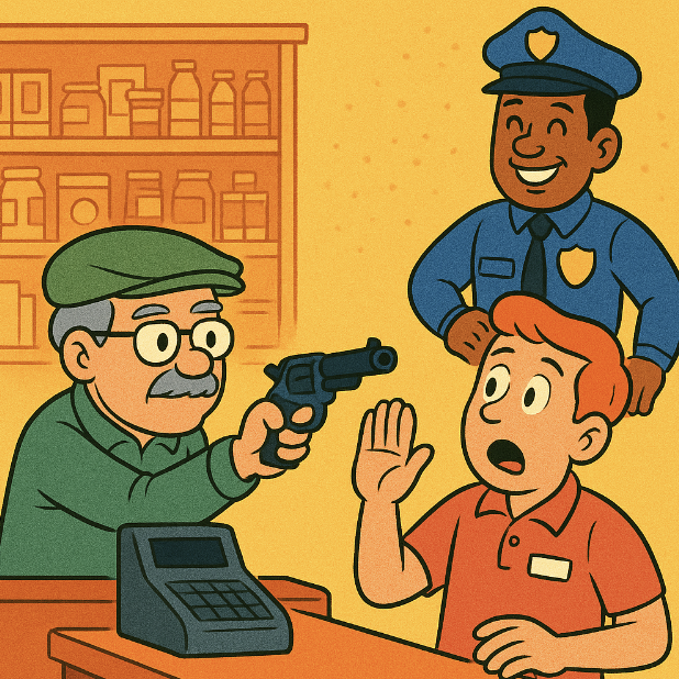 Old Man Robs Supermarket to Get into Prison and Help His Inmate Grandson