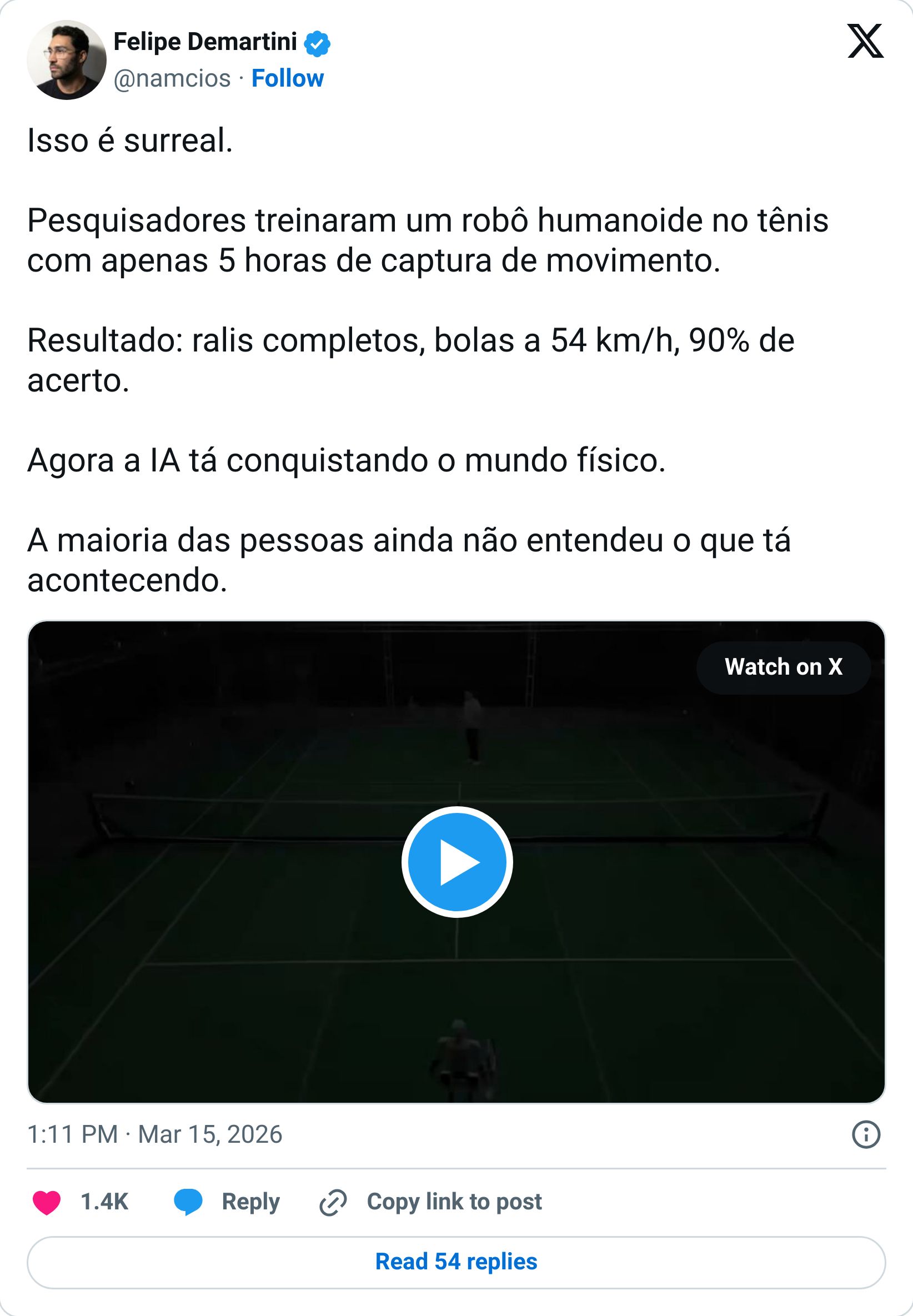 Tweet screenshot