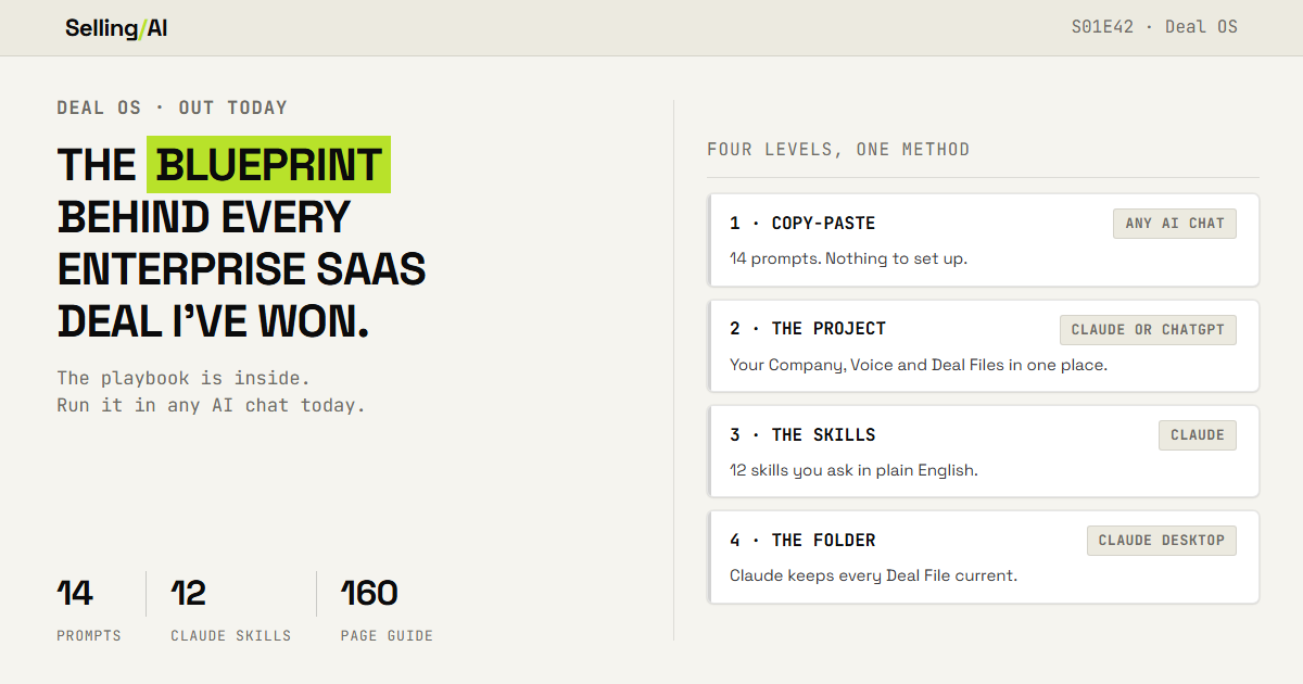 S01E42: The Blueprint Behind Every Enterprise SaaS Deal I've Won.