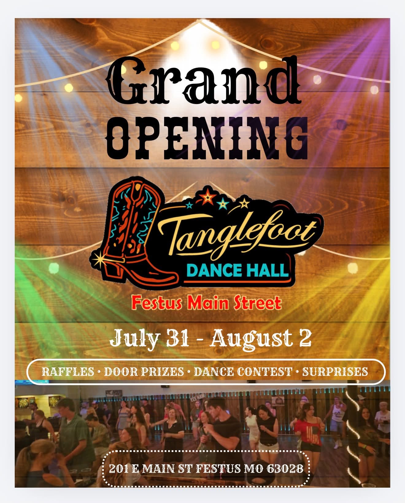 Tanglefoot Grand Opening