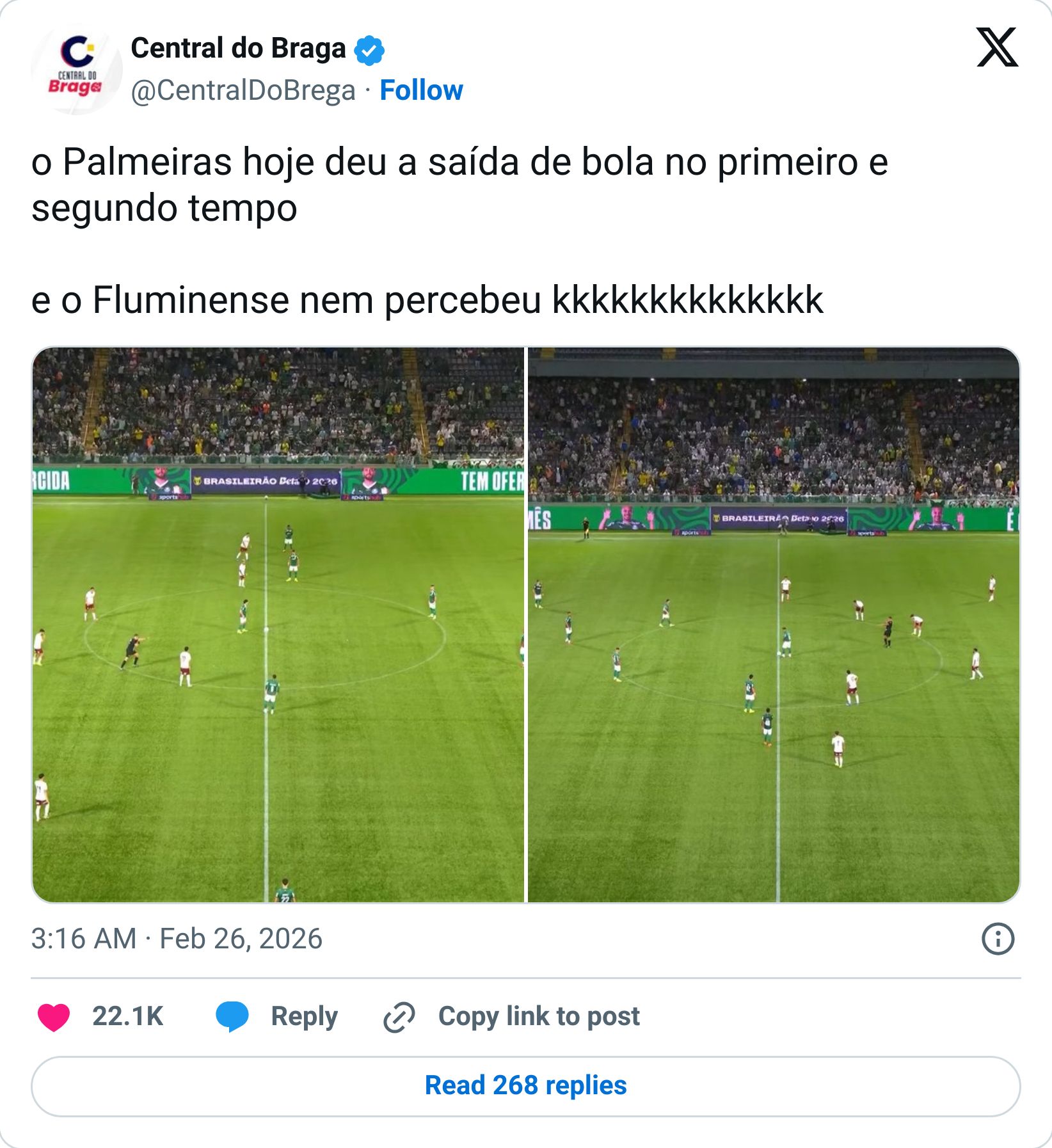 Tweet screenshot