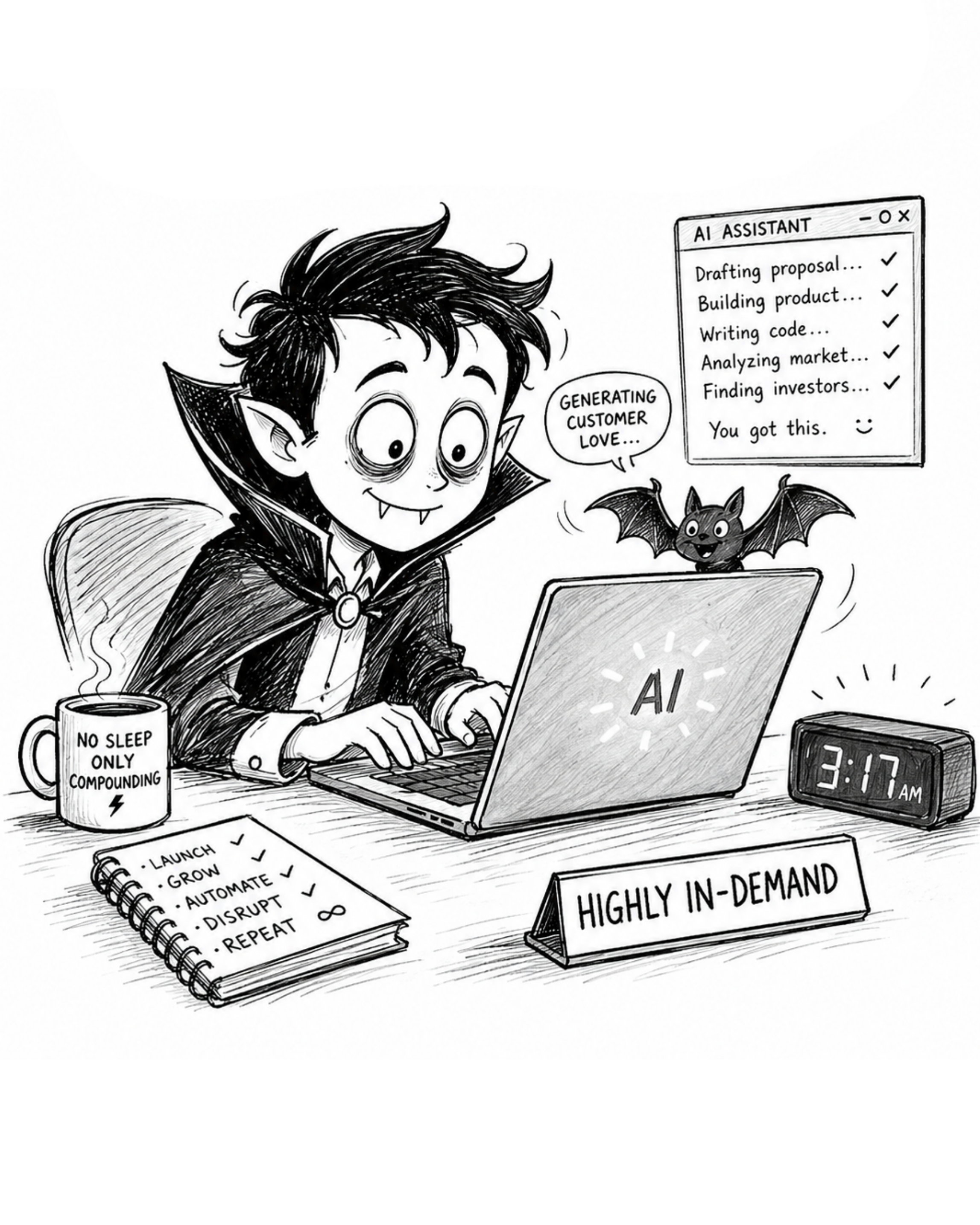 The AI vampire: an operator working at 3:17 AM, no sleep, only compounding, highly in-demand