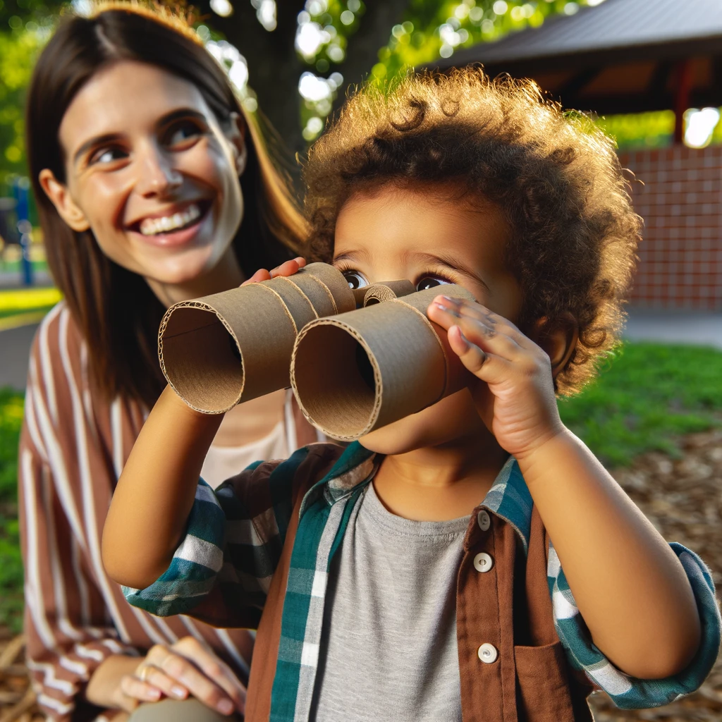 DIY Cardboard Binoculars