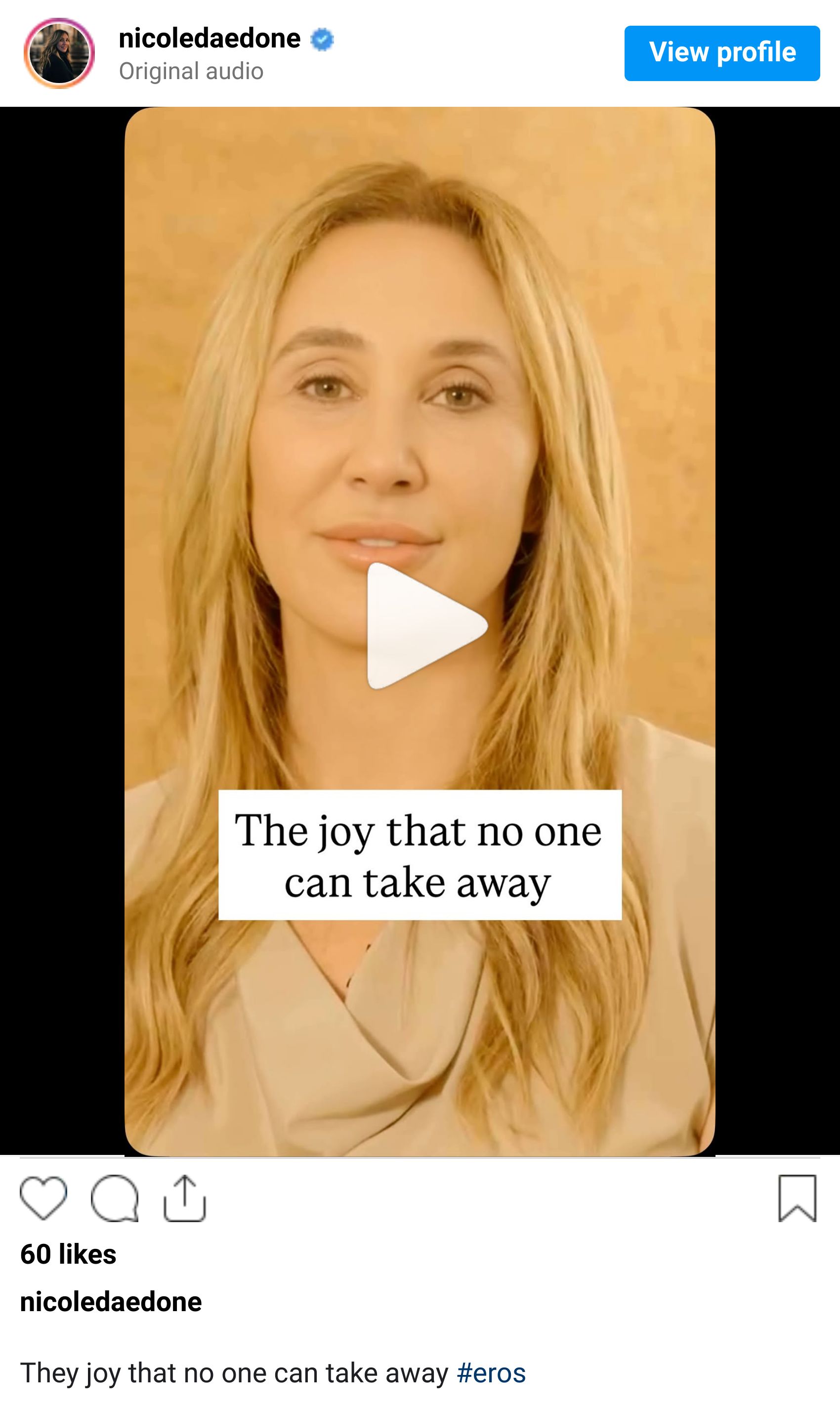 Instagram reel screenshot