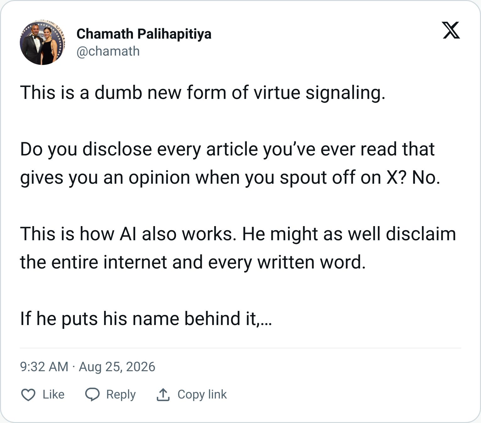 Tweet screenshot