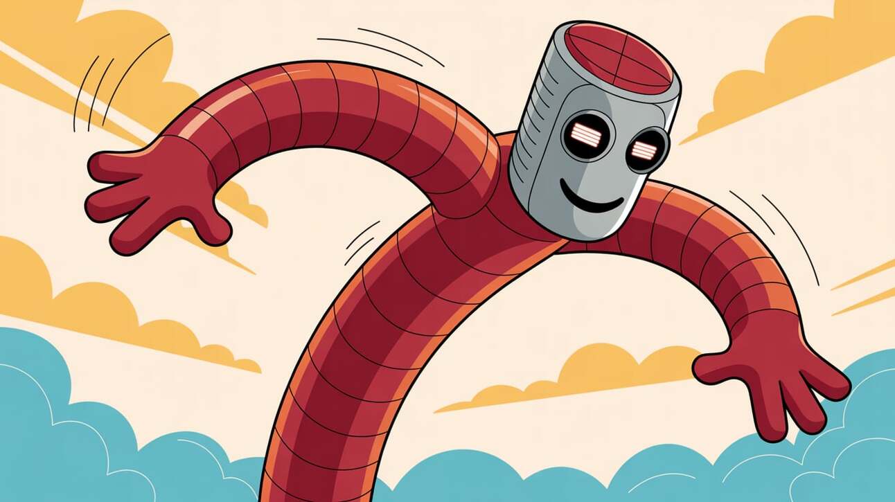 A brainless bot that runs on air