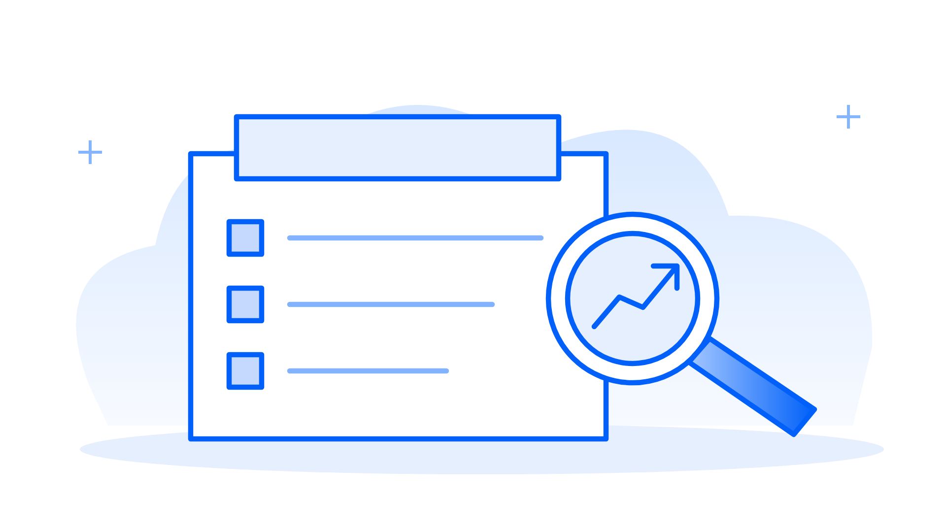 Investor Call conceptual editorial illustration: 06 research board